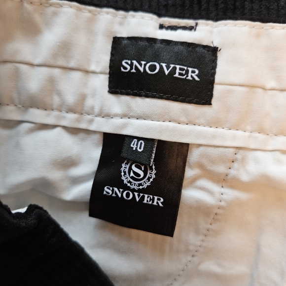 Men's Classic Cotton Black Corduroy Chino Pants, Size 40, Snover, NWT - Picture 5 of 7